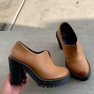 Doc Martens , gorgeous mustard colored HEELS!!